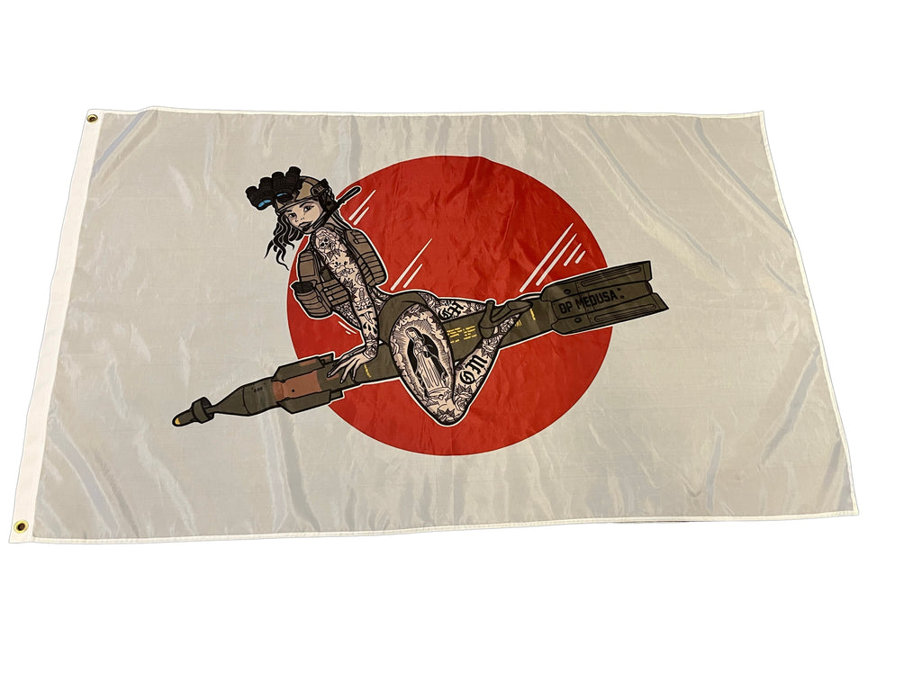 Bomber Girl Flag single sided Vol.1