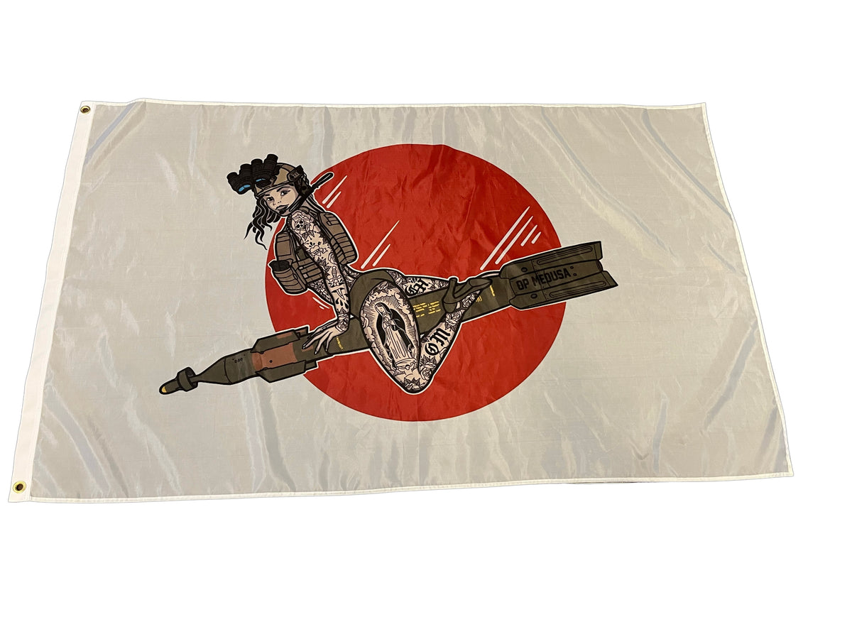 Bomber Girl Flag single sided Vol.1