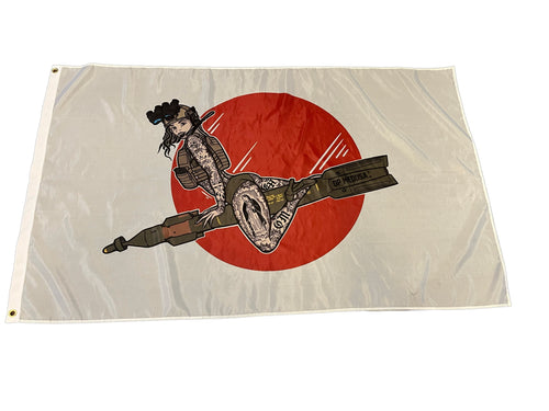 Bomber Girl Flag single sided Vol.1