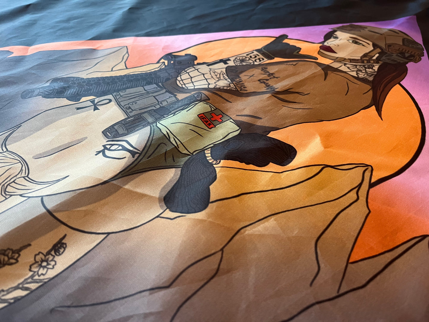 Opmedusa and Sunset Goons Colab Flag